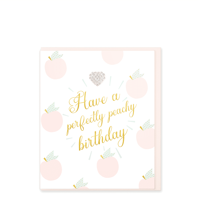 Have a Perfectly Peachy Birthday - Hearts Designs with Love